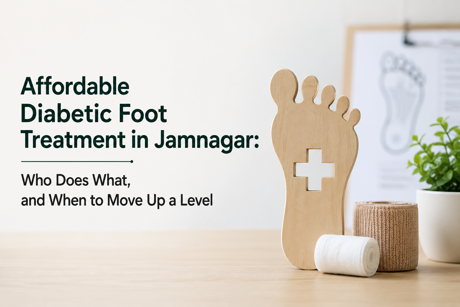 Affordable Diabetic Foot Treatment in Jamnagar: Who Does What, and When to Move Up a Level