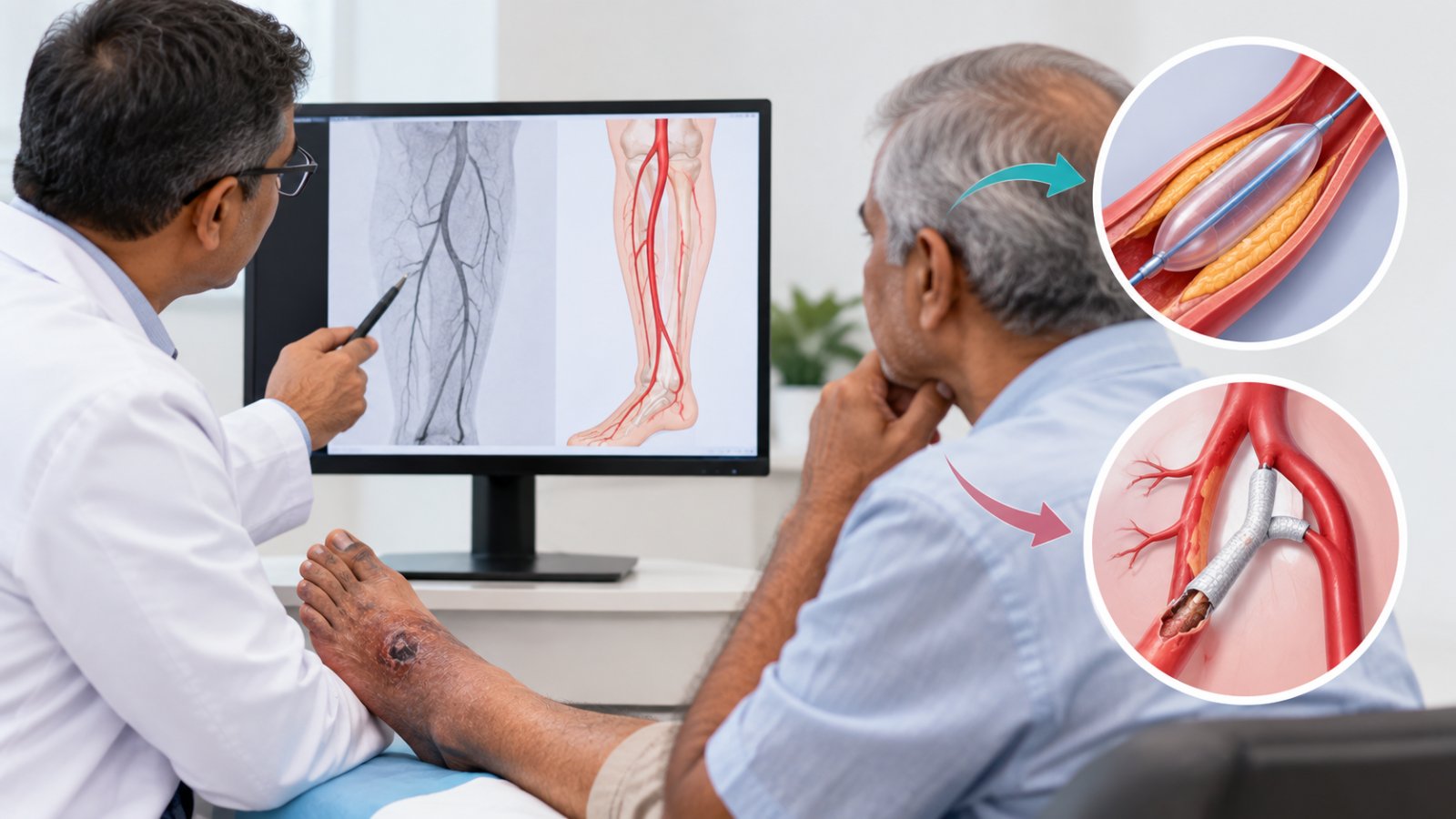 Angioplasty or Bypass for a Diabetic Leg: How the Decision Is Made