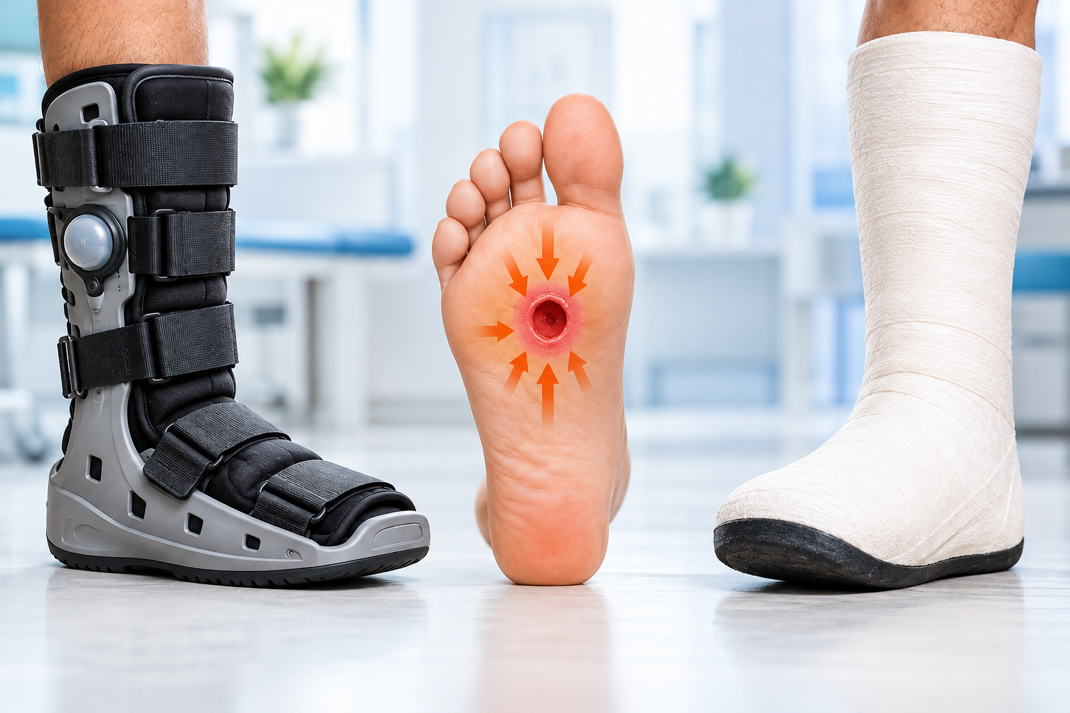 Aircast, Boots and Total Contact Casting: How Offloading Protects a Healing Foot