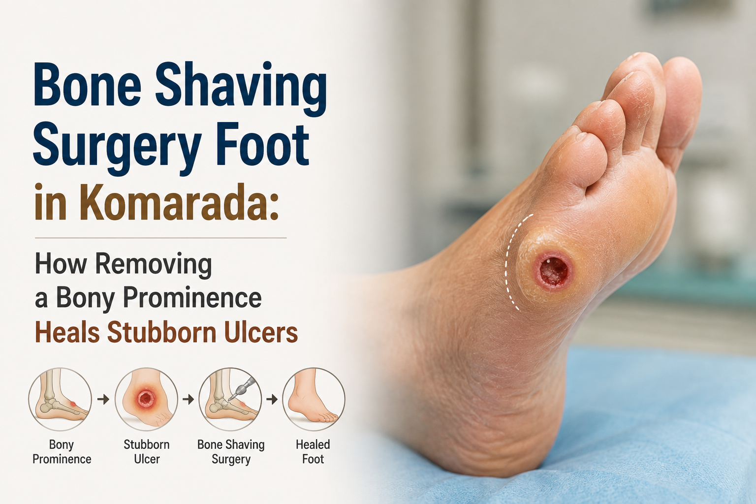 Bone Shaving Surgery Foot in Komarada: How Removing a Bony Prominence Heals Stubborn Ulcers