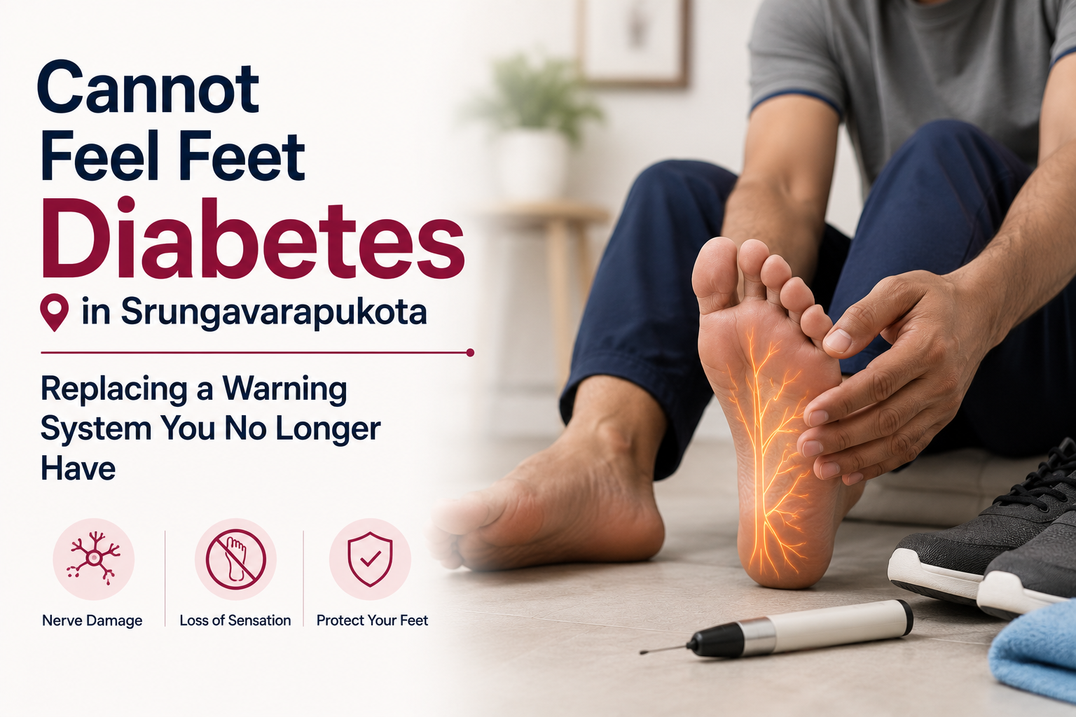 Cannot Feel Feet Diabetes in Srungavarapukota: Replacing a Warning System You No Longer Have