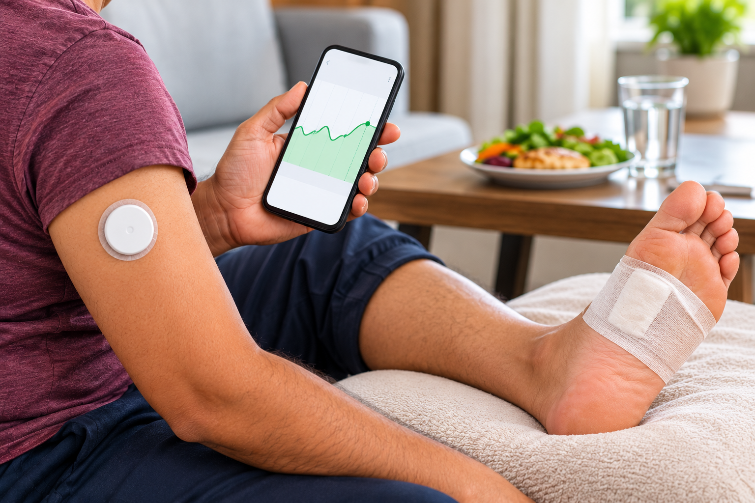 Using a CGM While a Foot Ulcer Heals: Time-in-Range Targets and What to Change When Readings Spike