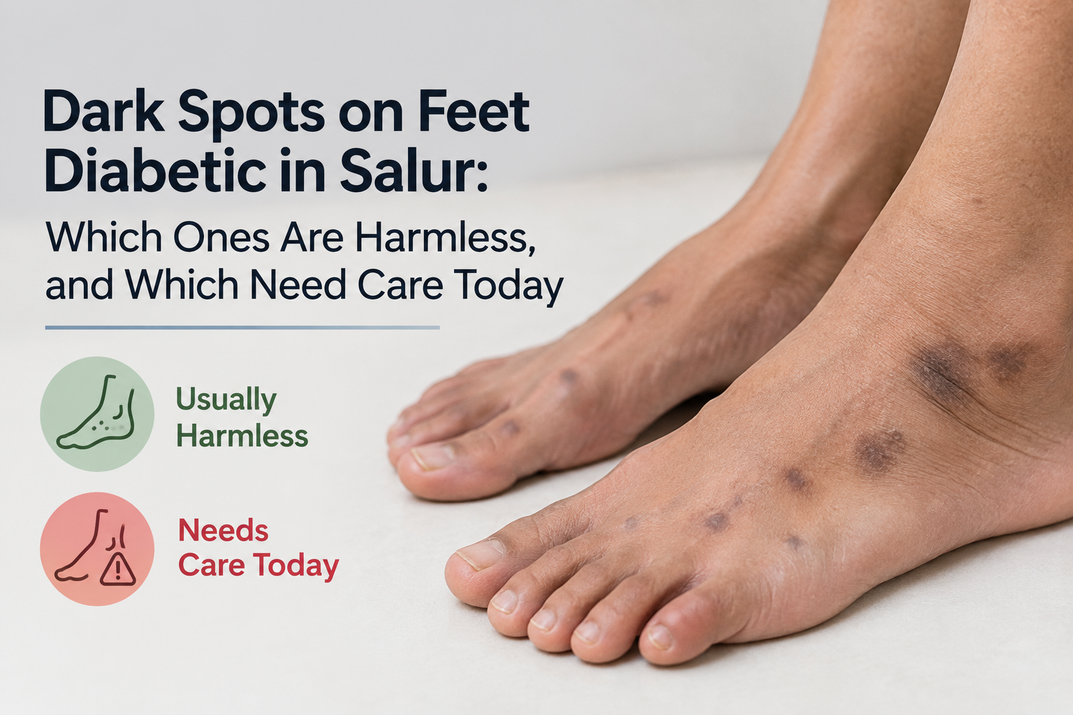 Dark Spots on Feet Diabetic in Salur: Which Ones Are Harmless, and Which Need Care Today