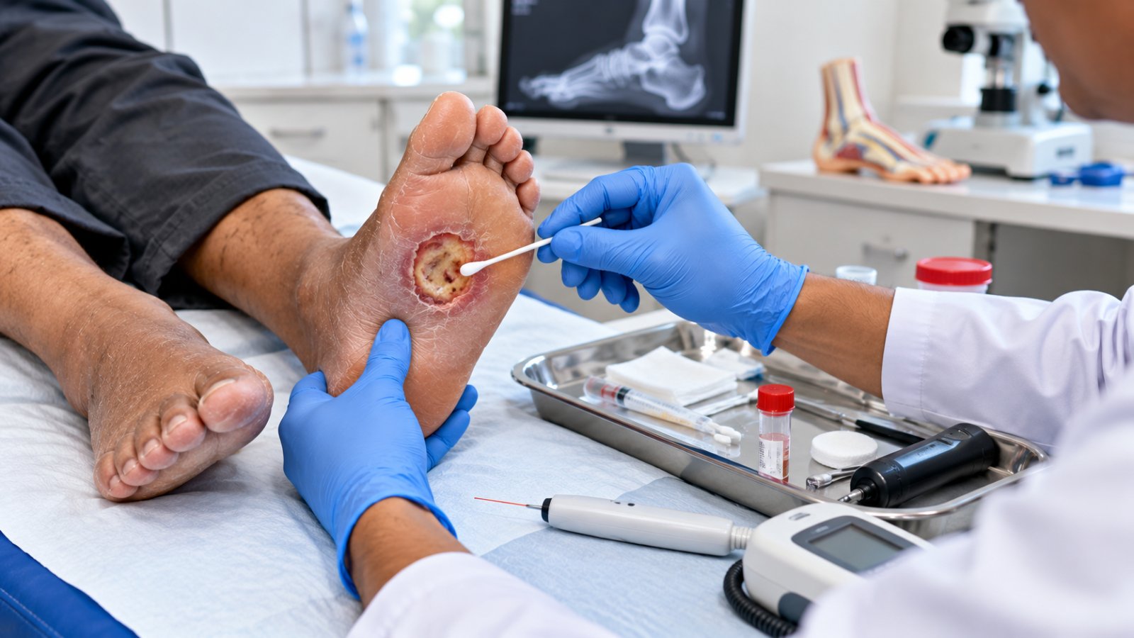 Diabetic Foot Infection Tests: How a Wound Is Checked