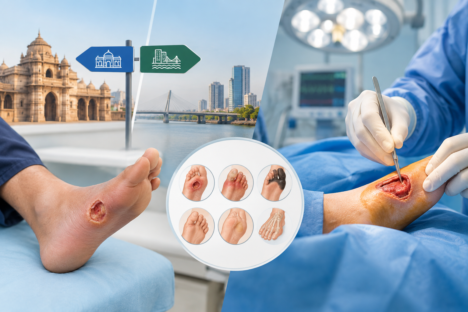 Treated in Ahmedabad or Sent to Surat? Which Diabetic Foot Problems Need the Theatre