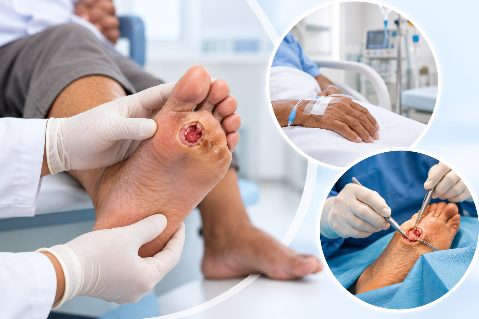 Diabetic Foot Ulcer: When Is Admission or Surgery Needed?
