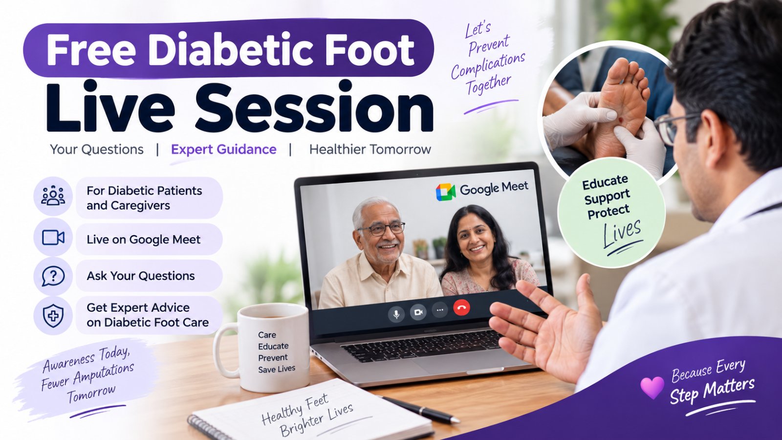 free diabetic foot consultation in Surat