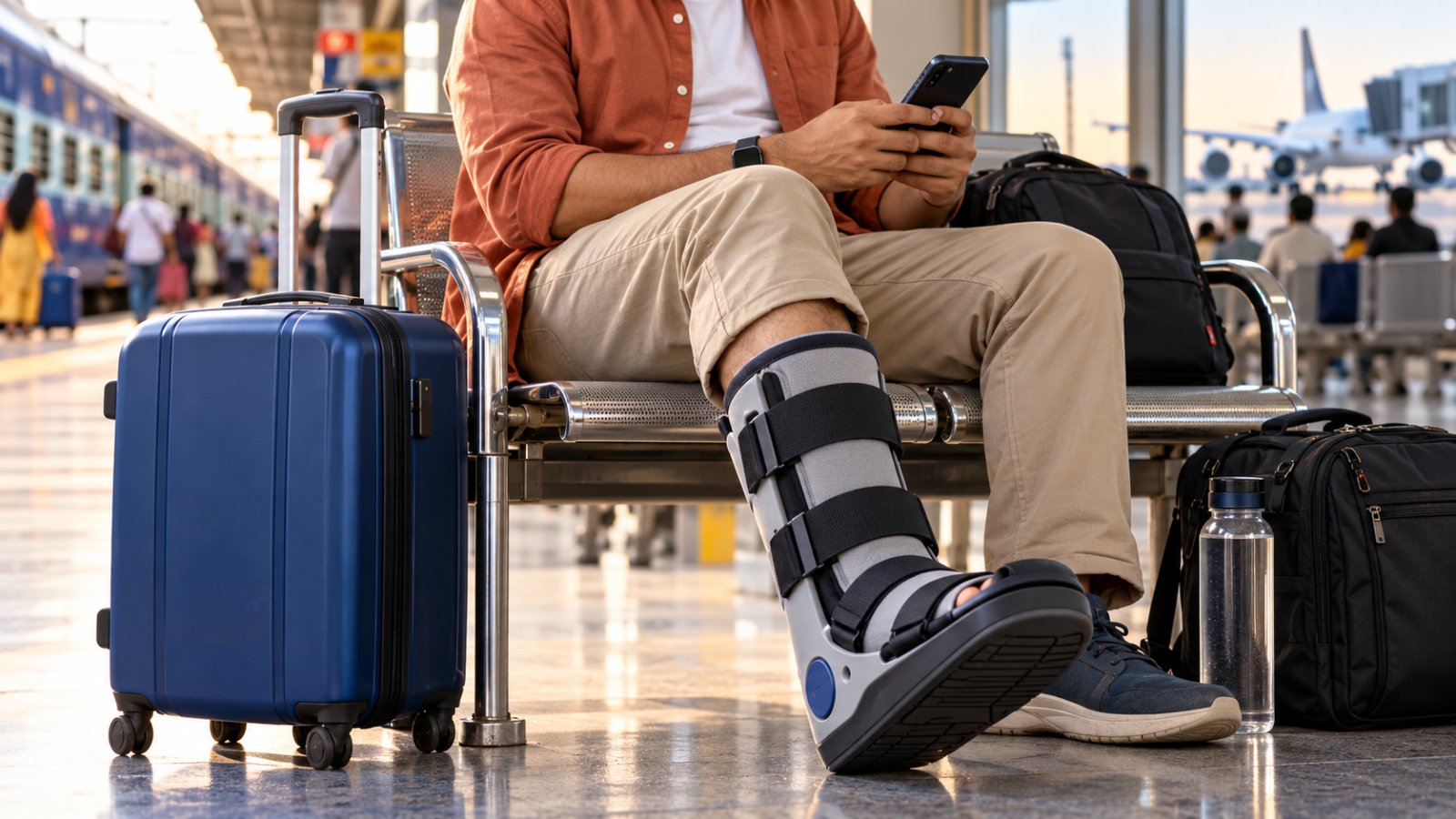 Travelling Home for Diwali in a Cast or Offloading Boot: Train, Flight and Road Rules for Foot Ulcer Patients