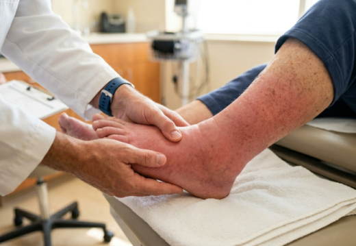 foot swelling sudden diabetic